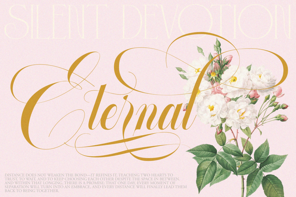 GLOWING ROMANCE — Calligraphy Luxury Font