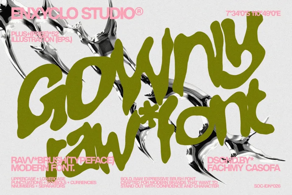 GOWNY  — Modern Branding Font