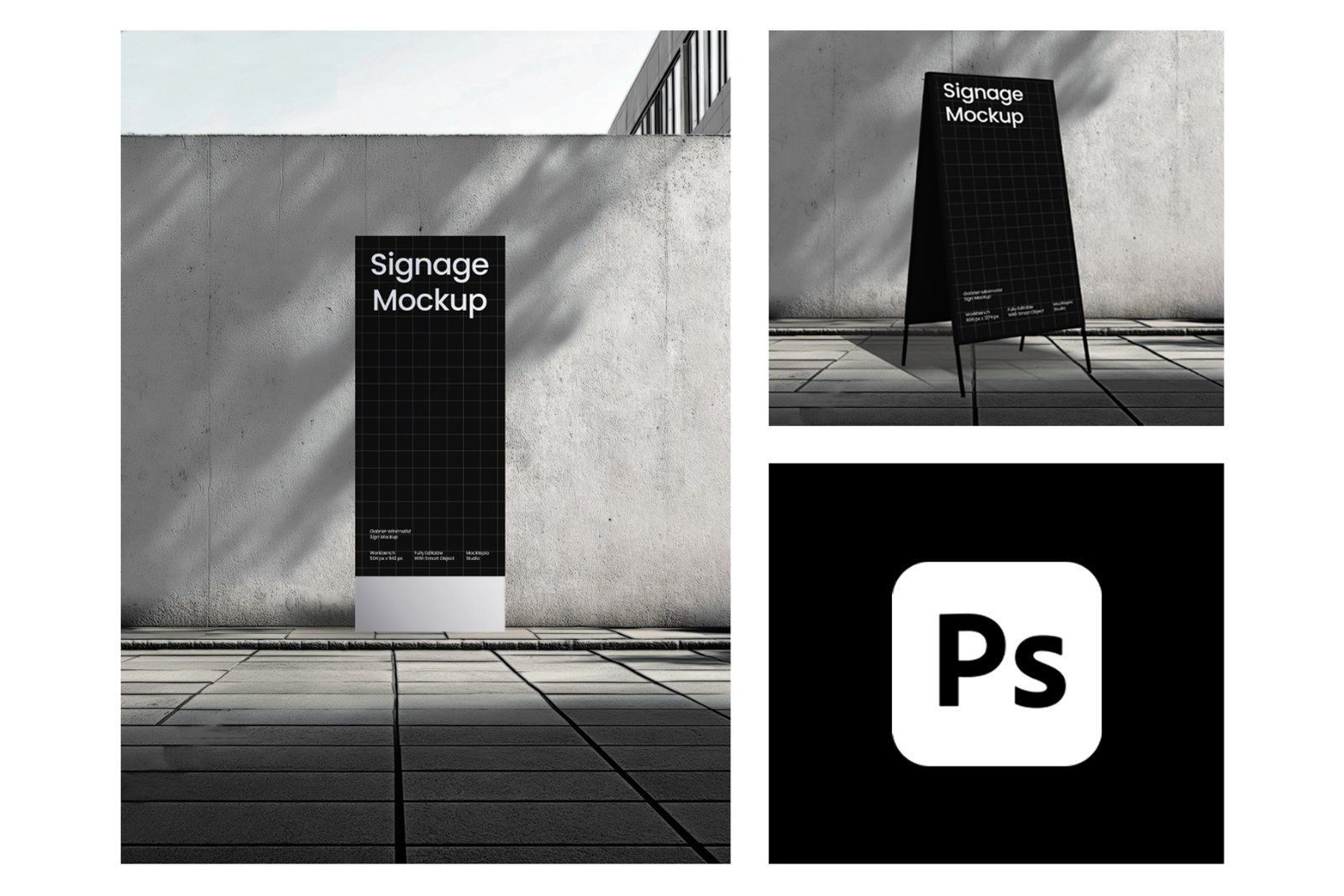 Gabriel Minimalist Signage Mockup