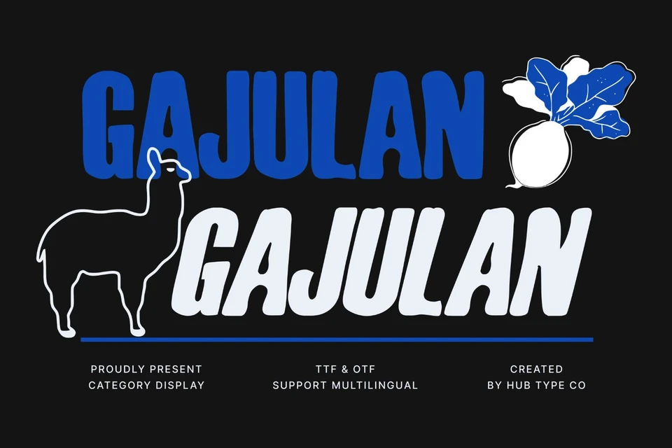 Gajulan – Bold & Organic Display Font