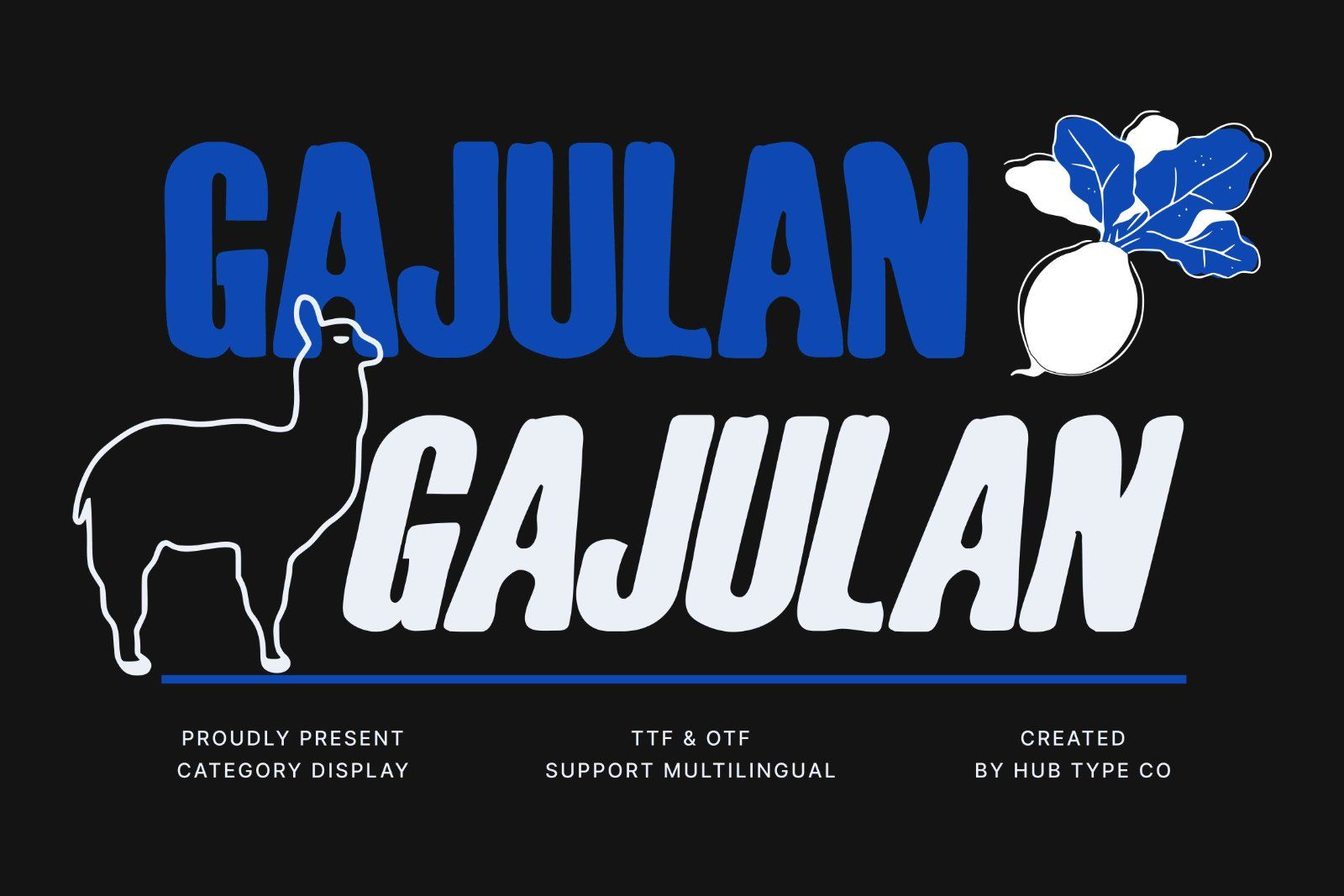 Gajulan – Bold & Organic Display Font — image 1