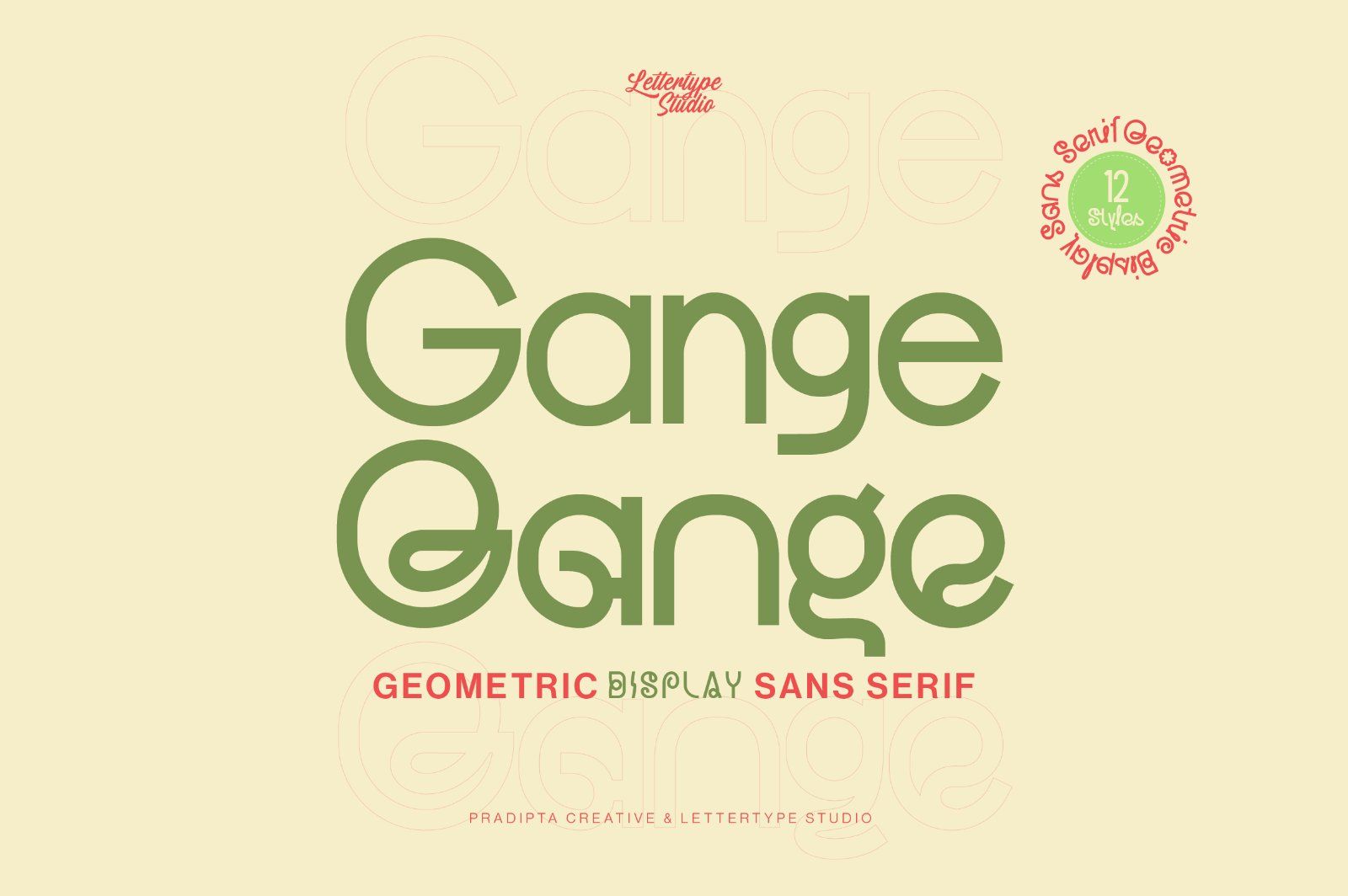 Gange – Bold Geometric Sans — image 1