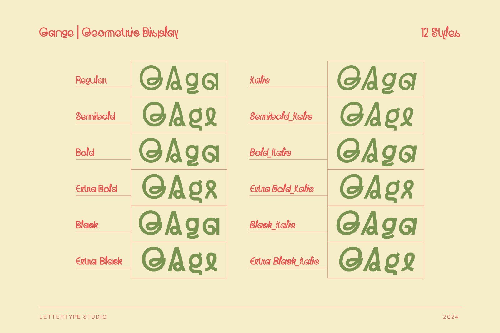 Gange – Bold Geometric Sans — image 2