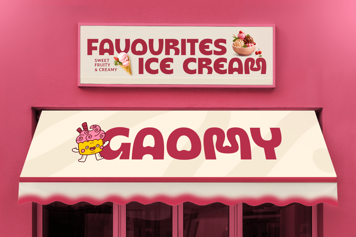 Gaon-Lovely Valentine Food Font — image 7