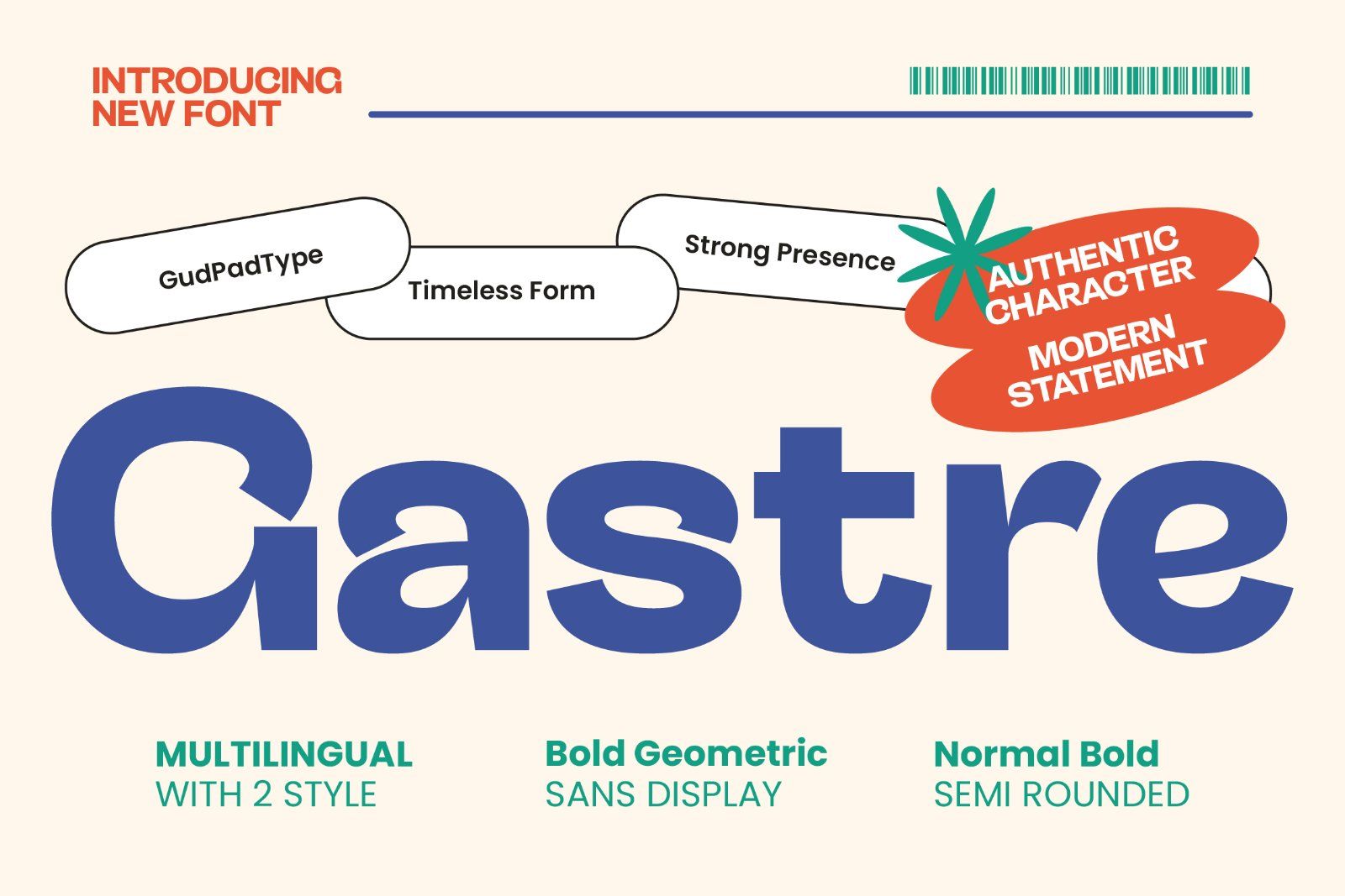 Gastre - Bold Brand Sans — image 1