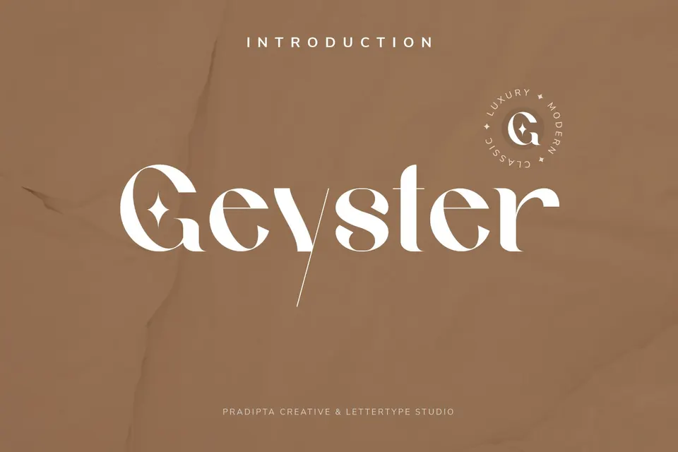 Geyster Modern/Vintage Font