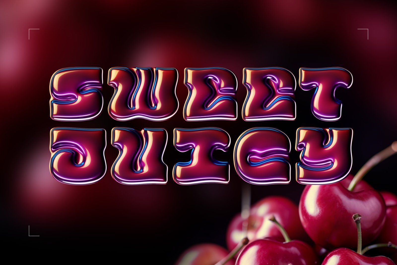 Glossy Cherry — Color Bitmap Font — image 2