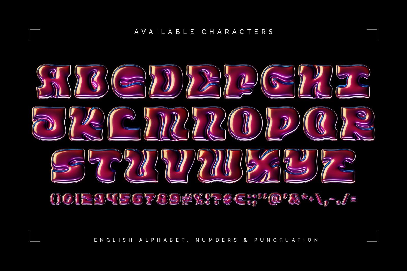 Glossy Cherry — Color Bitmap Font — image 4