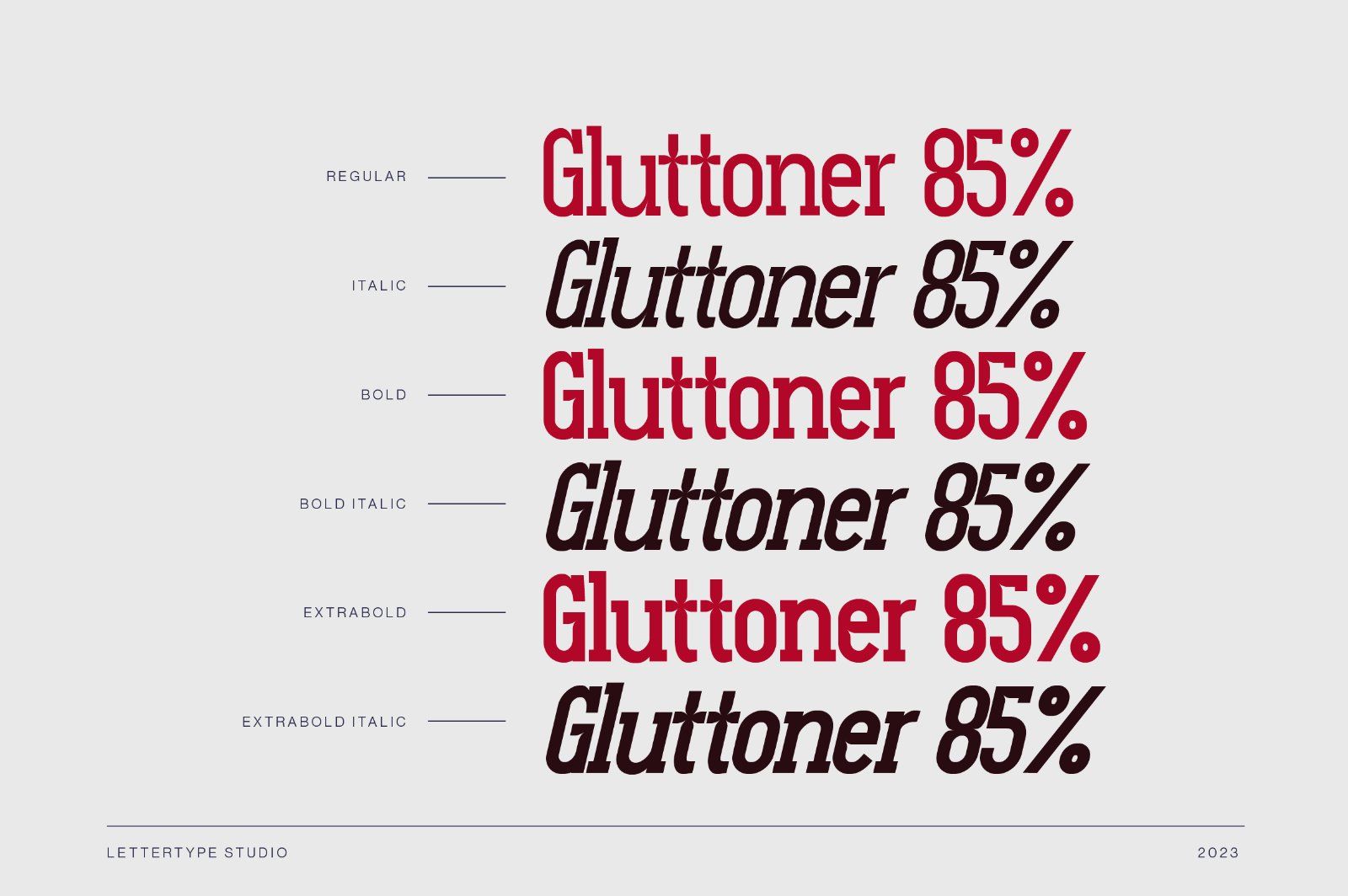 Gluttoner Vintage & Bold Slab Serif — image 2