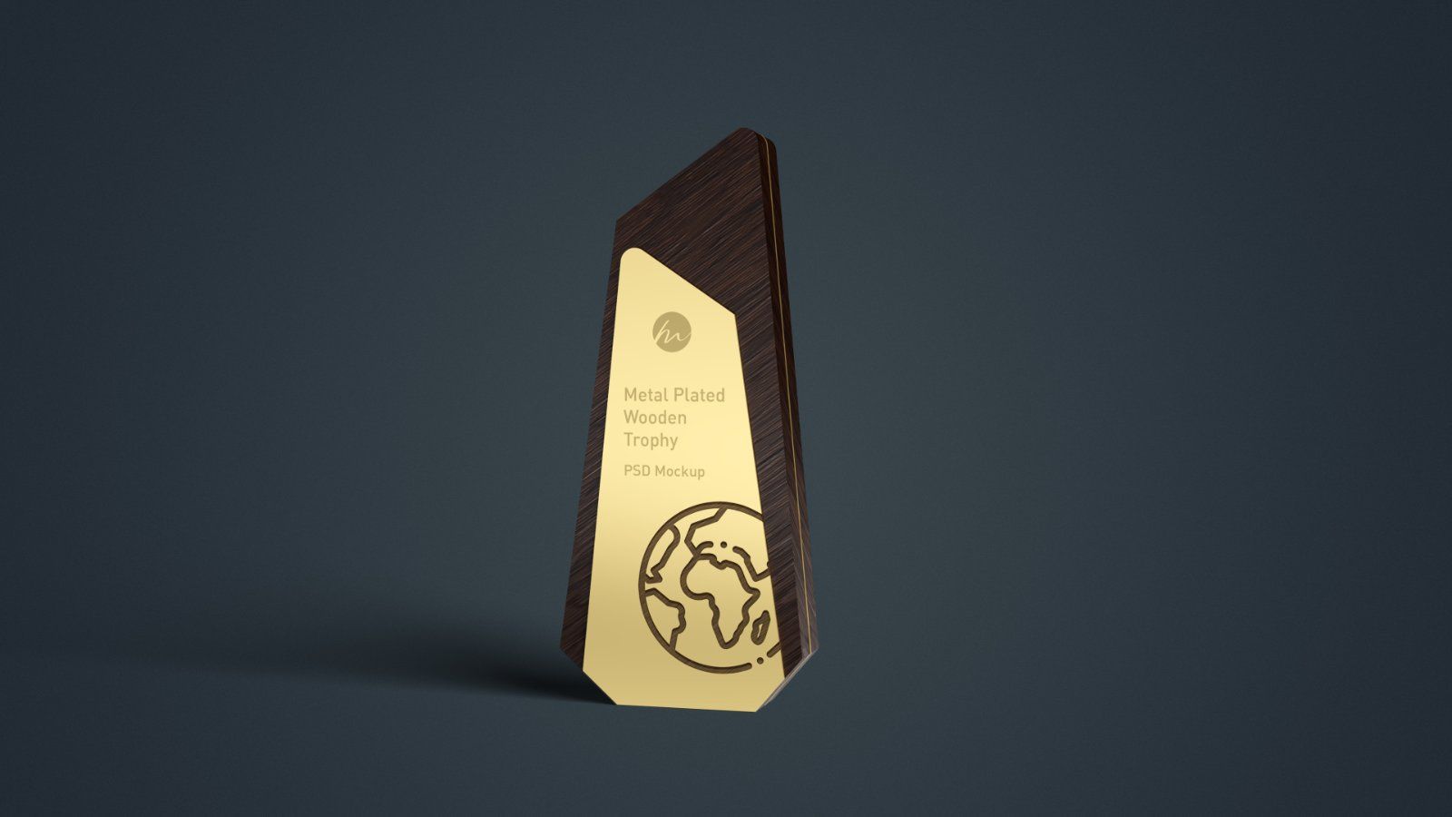 Gold Plated Wooden Trophy - 3 PSDs — image 3