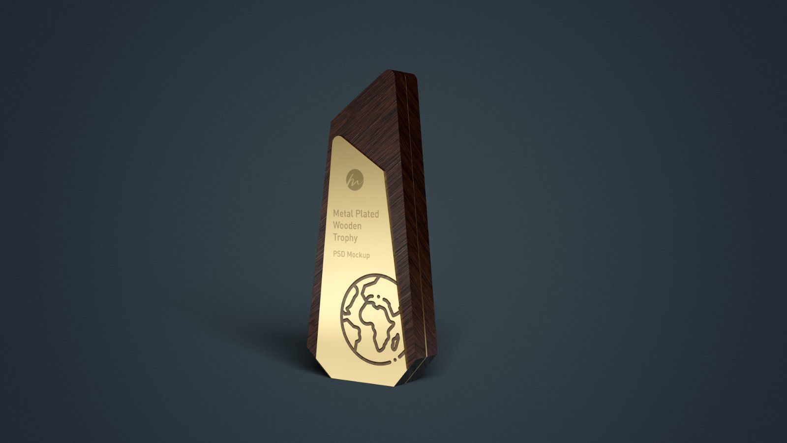 Gold Plated Wooden Trophy - 3 PSDs — image 4