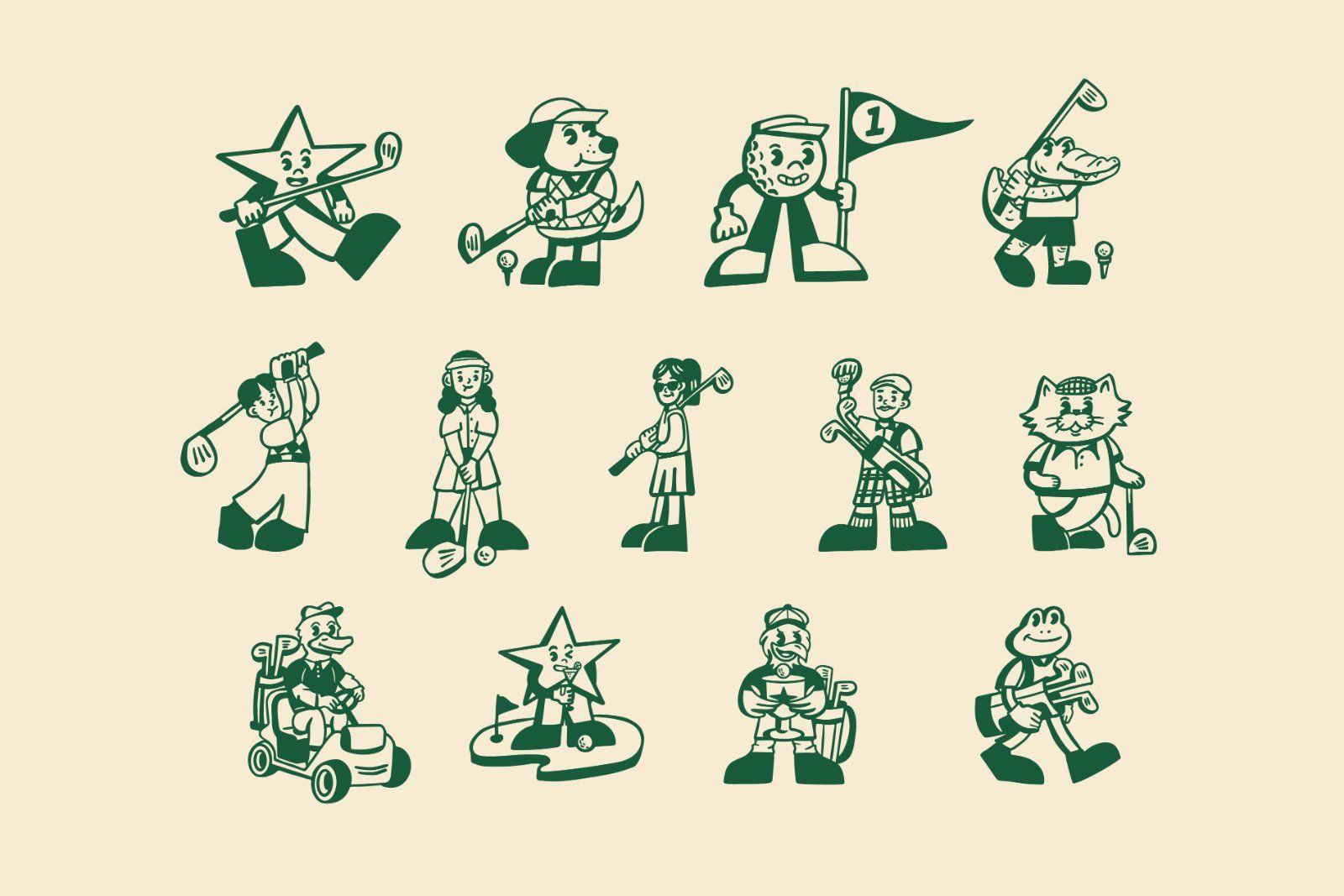 Mascot Golf Graphic — image 2