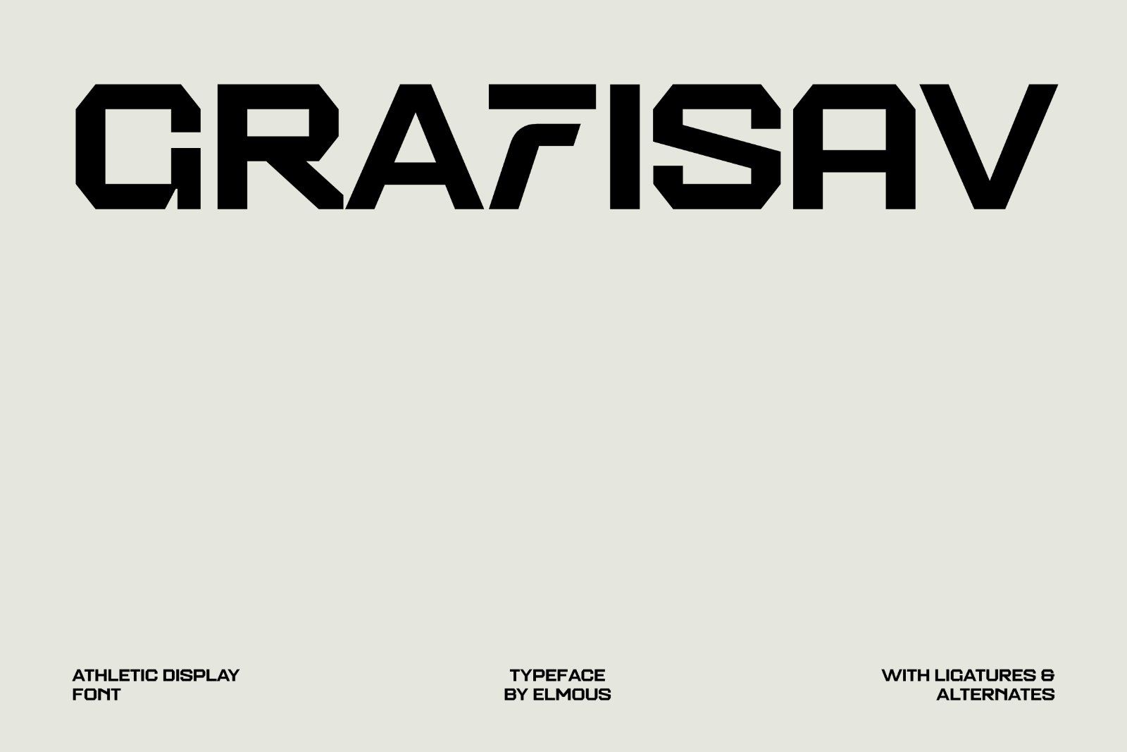 Grafisav - Athletic Display Font — image 1