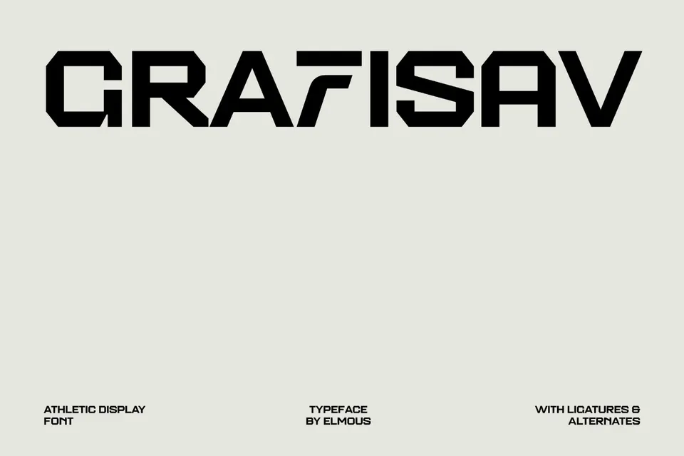 Grafisav - Athletic Display Font