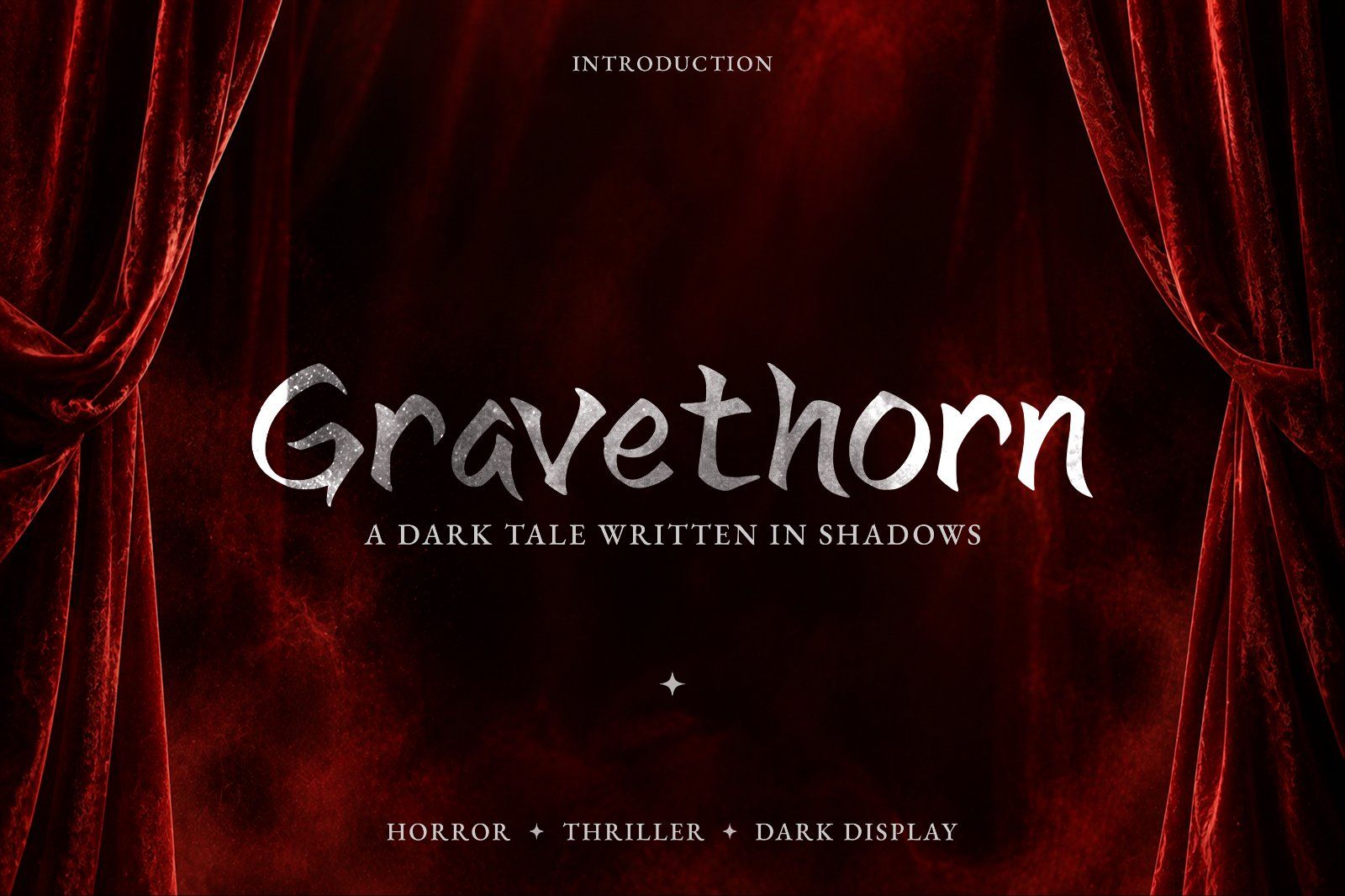 Font Gravethorn — Dark Gothic Display Typeface — image 1