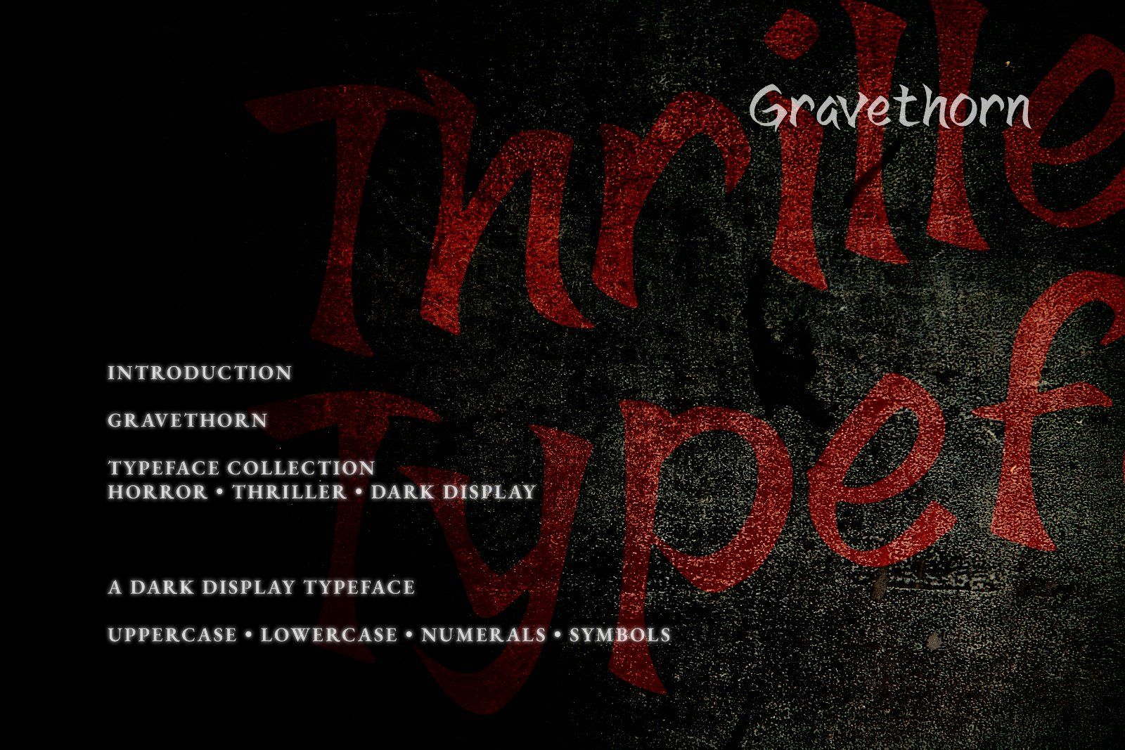 Font Gravethorn — Dark Gothic Display Typeface — image 4