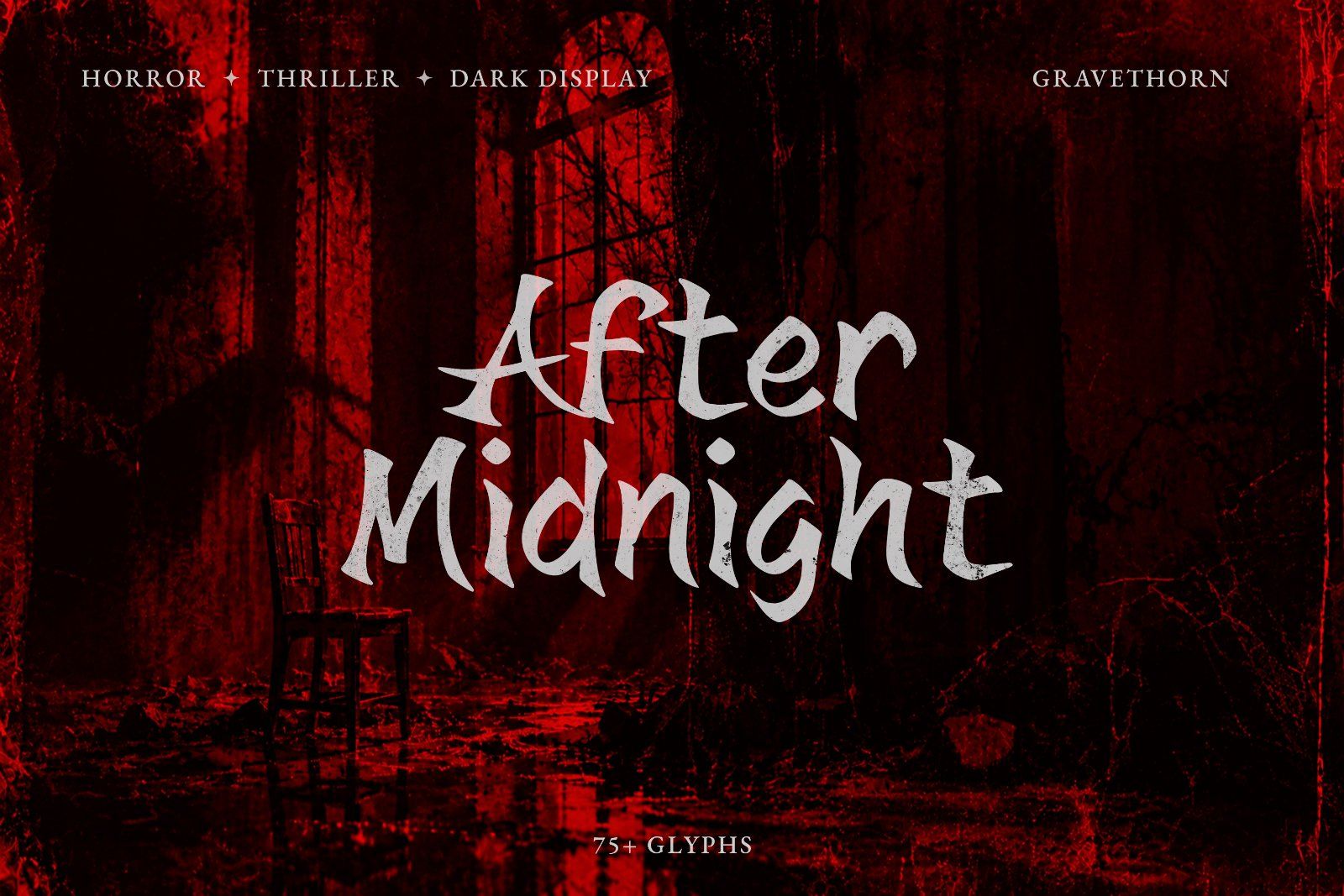 Font Gravethorn — Dark Gothic Display Typeface — image 5