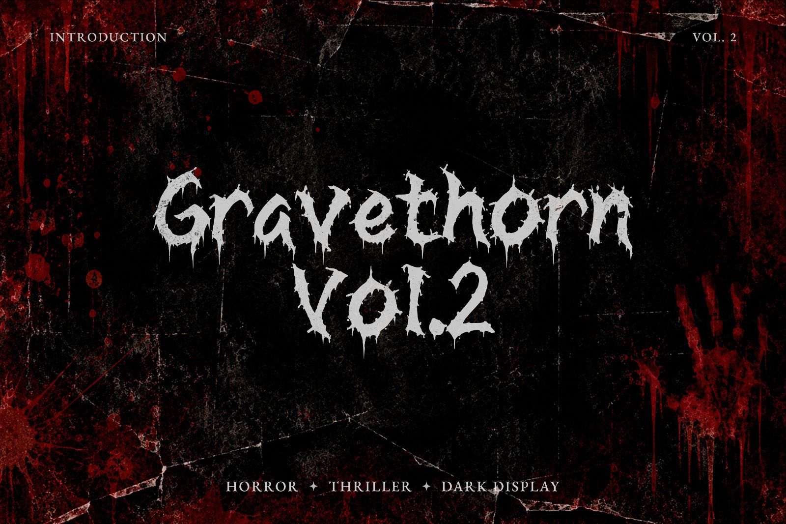 Font Gravethorn Vol. 2 — Distressed Horror Display Typeface — image 1