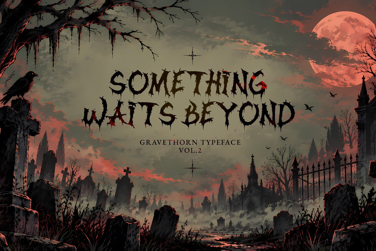 Font Gravethorn Vol. 2 — Distressed Horror Display Typeface — image 5