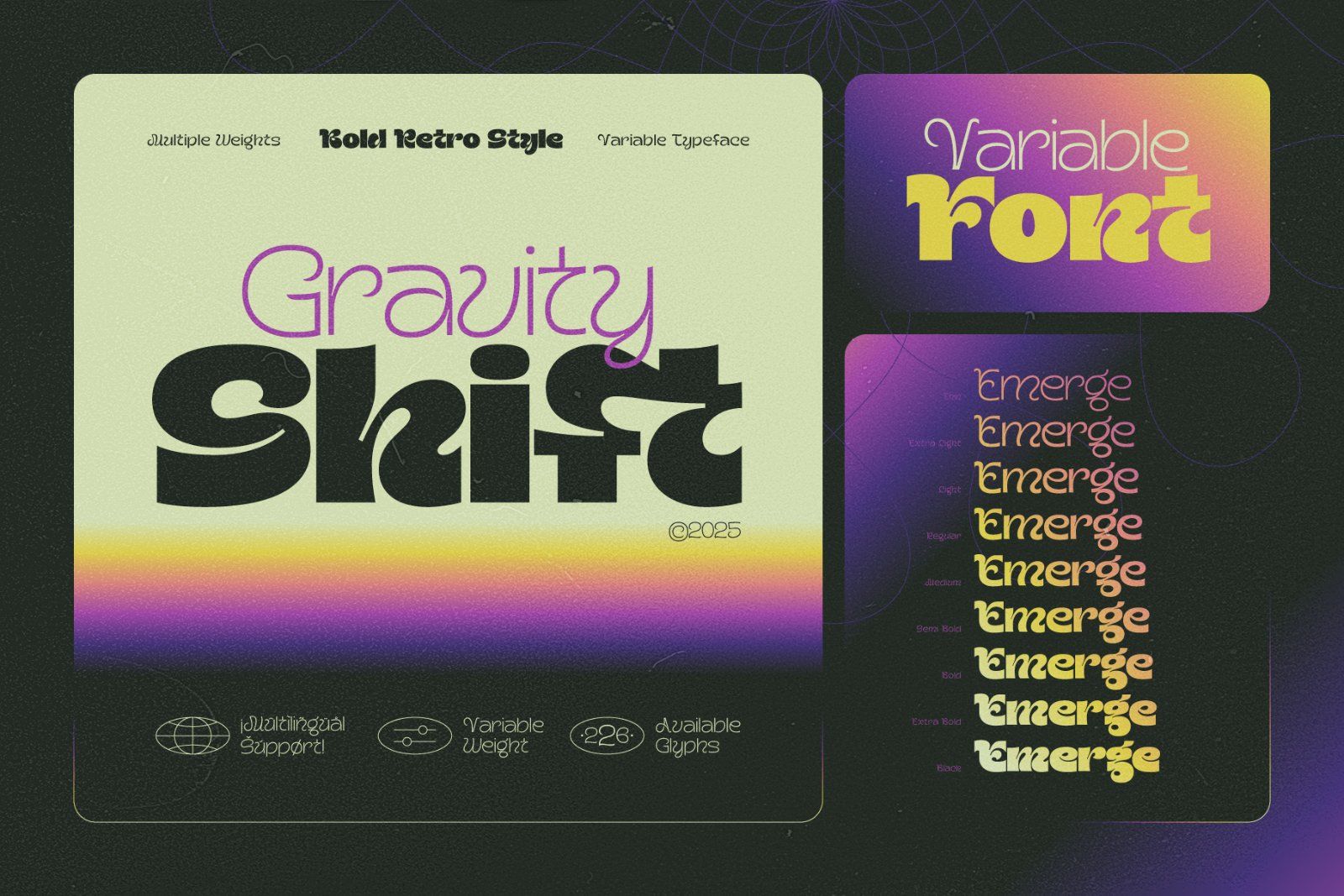 Gravity Shift - Variable Font Family — image 1