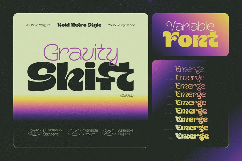 Gravity Shift - Variable Font Family