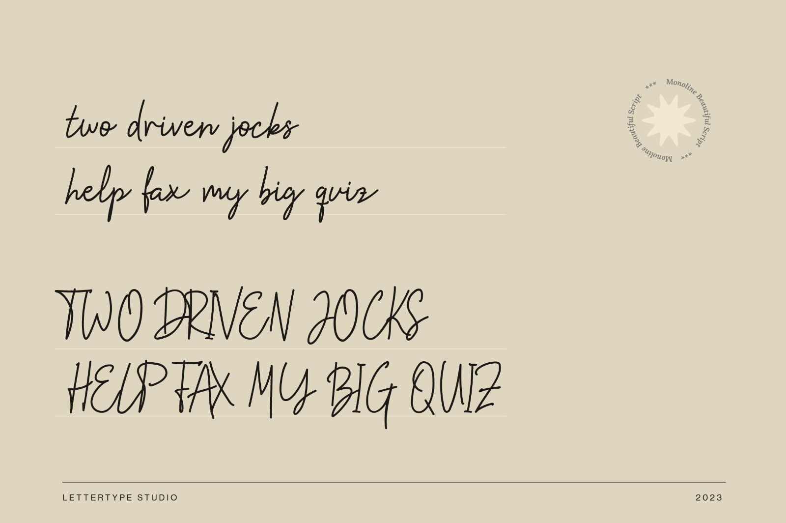 Gwathlyn Beauty Monoline Font — image 2