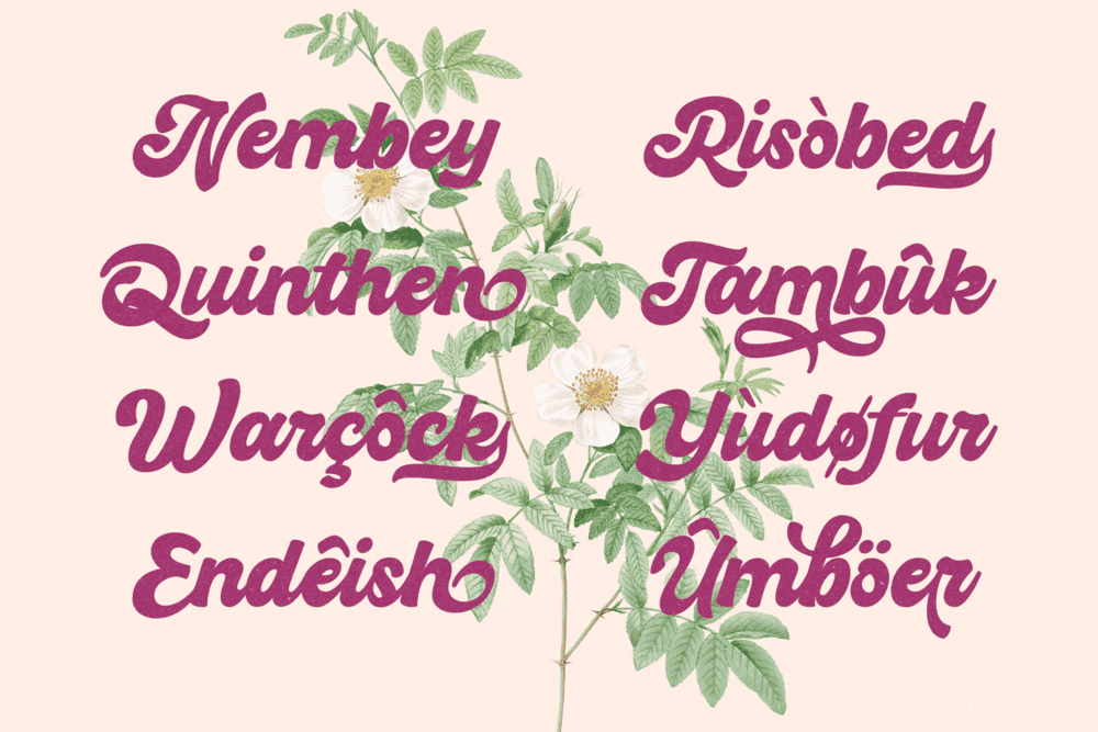 Hiderh Mahen — Groovy Retro Font