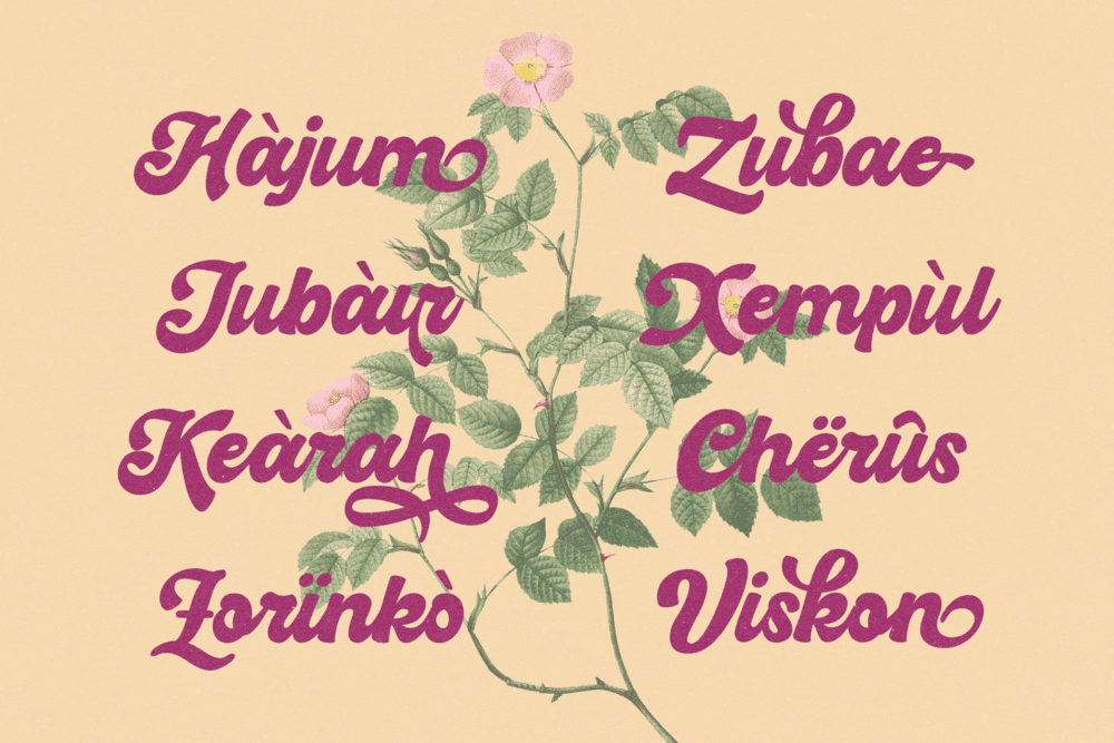 Hiderh Mahen — Groovy Retro Font