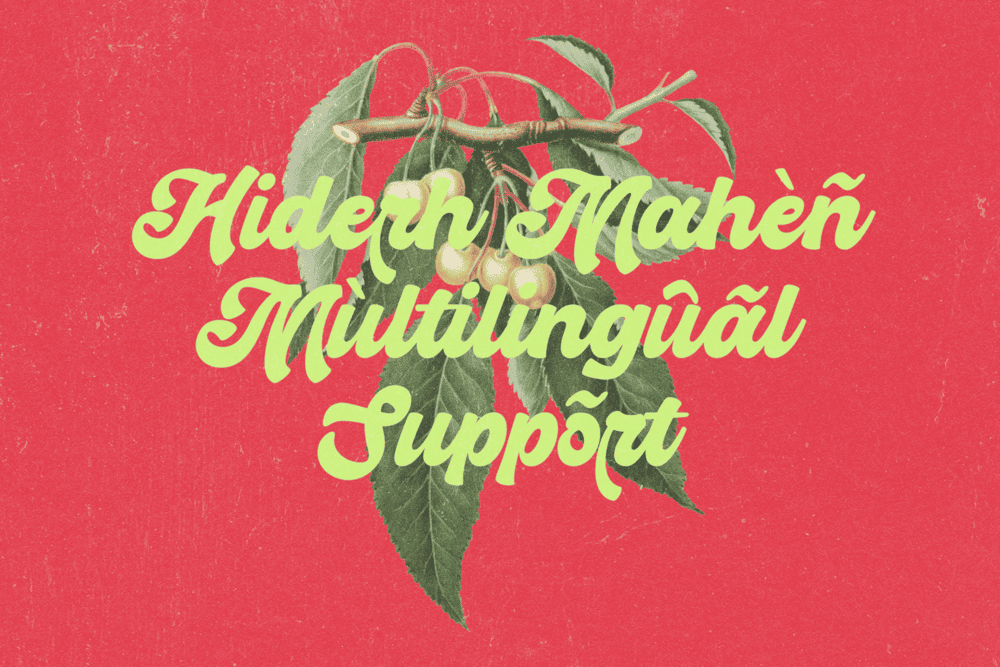 Hiderh Mahen — Groovy Retro Font