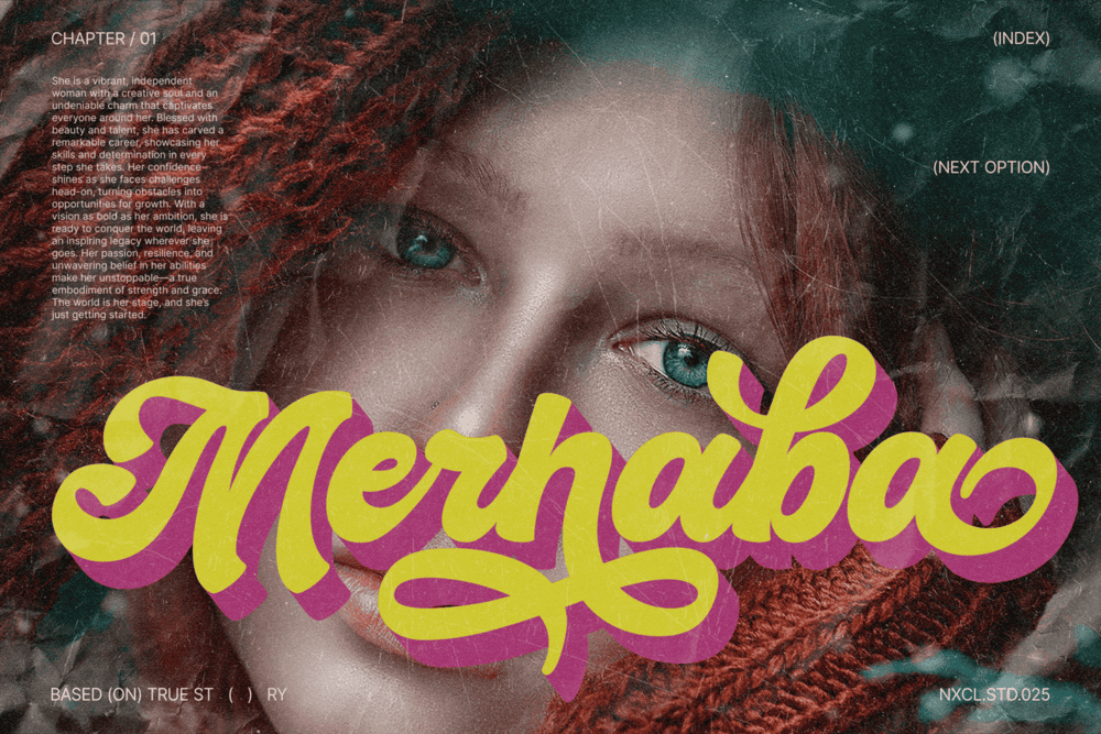 Hiderh Mahen — Groovy Retro Font