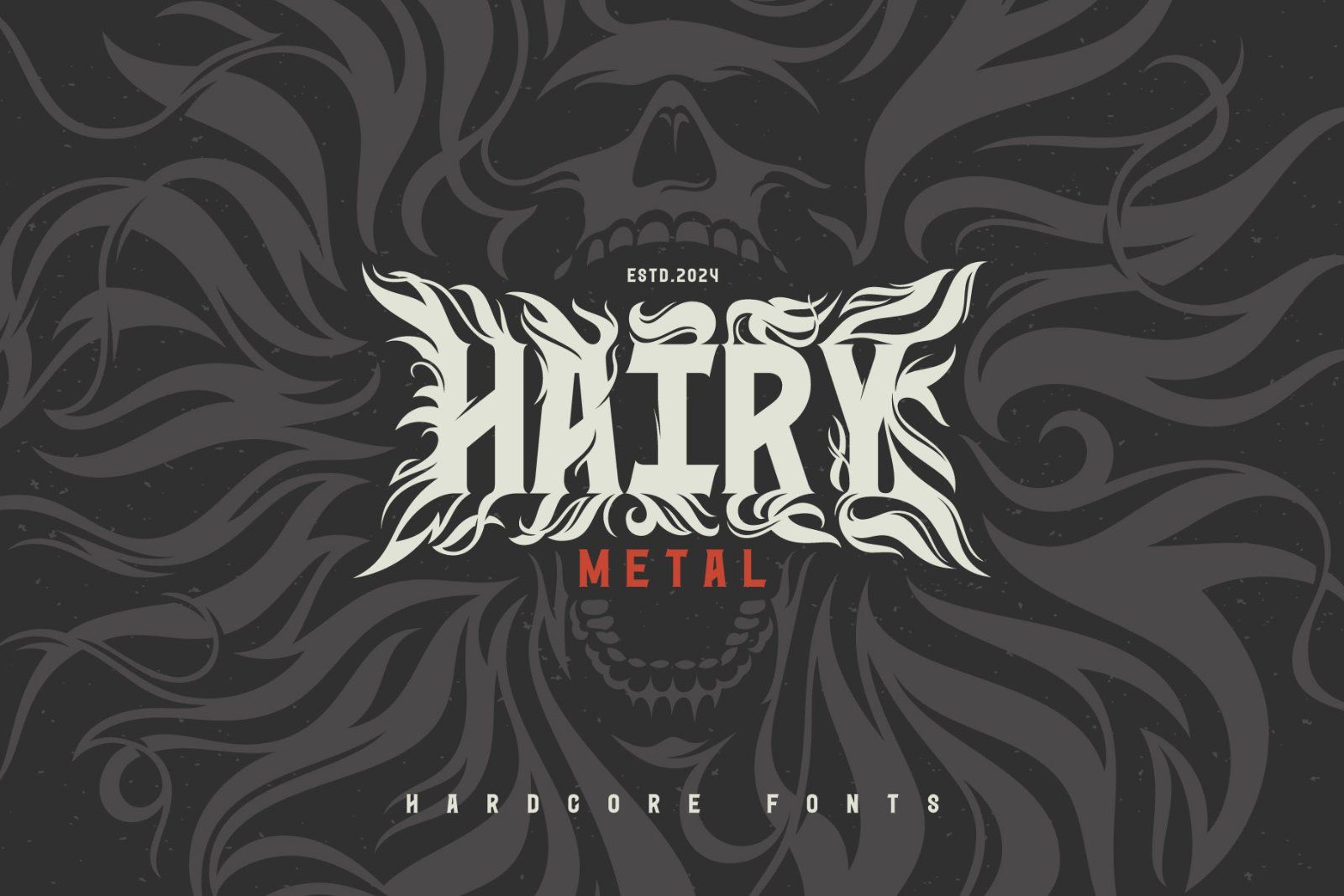 Hairy Metal - Hardcore Font — image 1