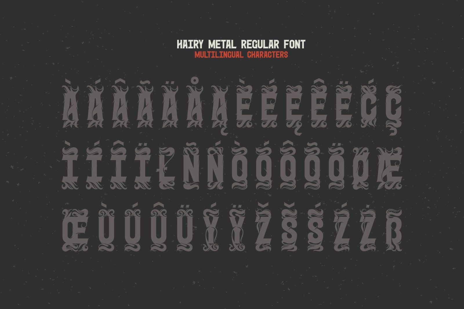 Hairy Metal - Hardcore Font — image 9