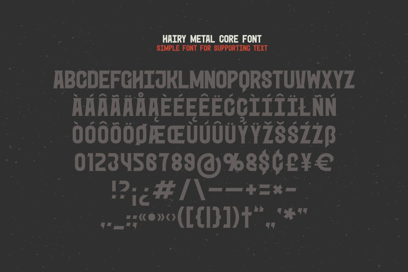 Hairy Metal - Hardcore Font — image 10