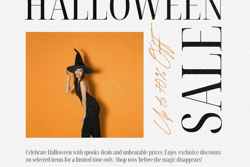 Halloween promo template