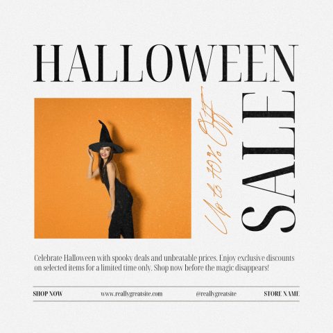 Halloween promo template