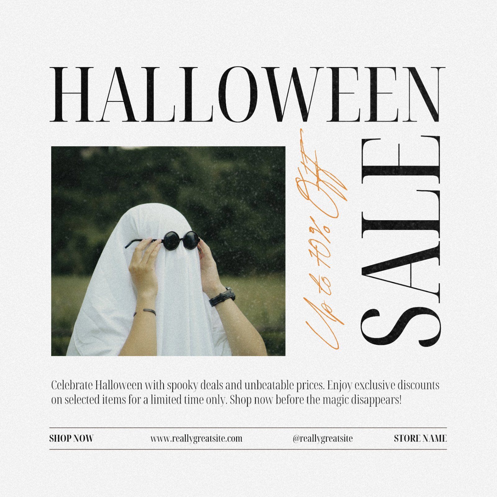 Halloween promo template