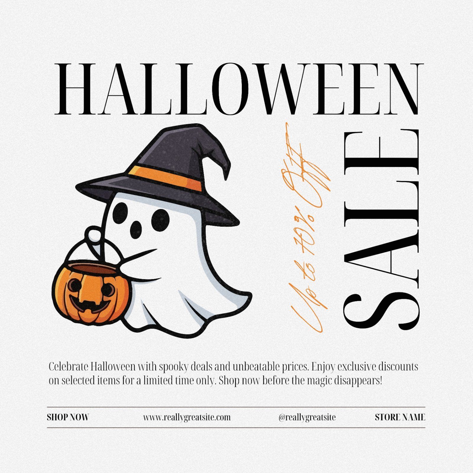 Halloween promo template