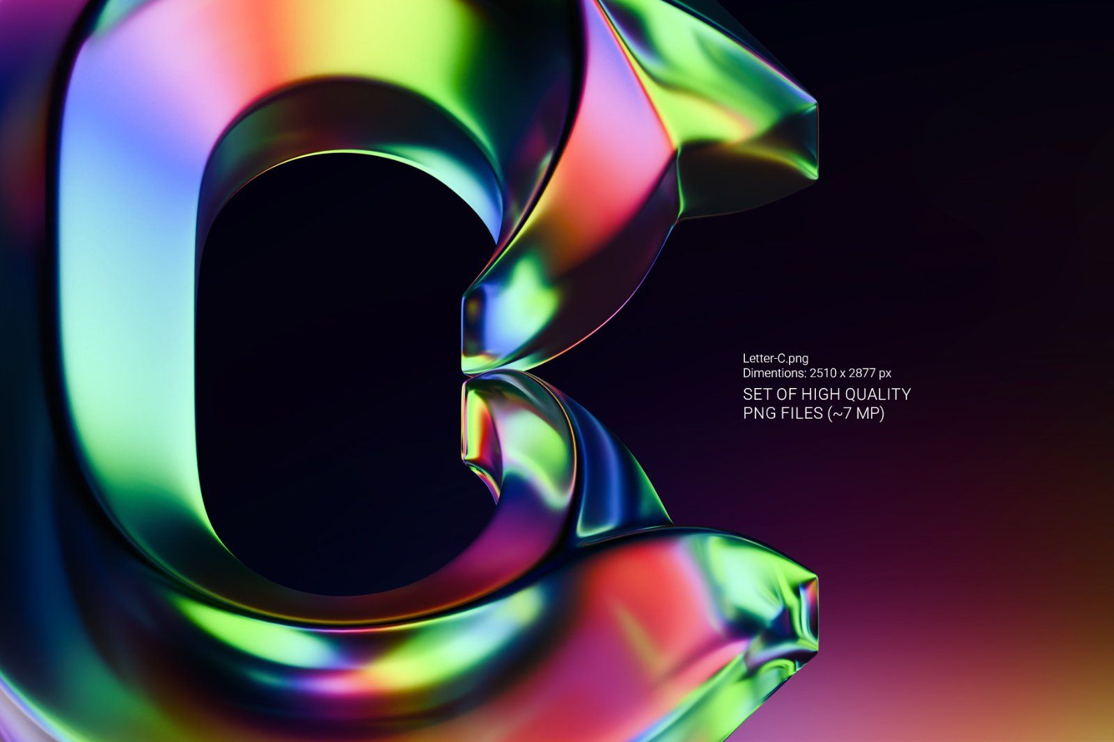Spectral Halo - Color Bitmap Font — image 2