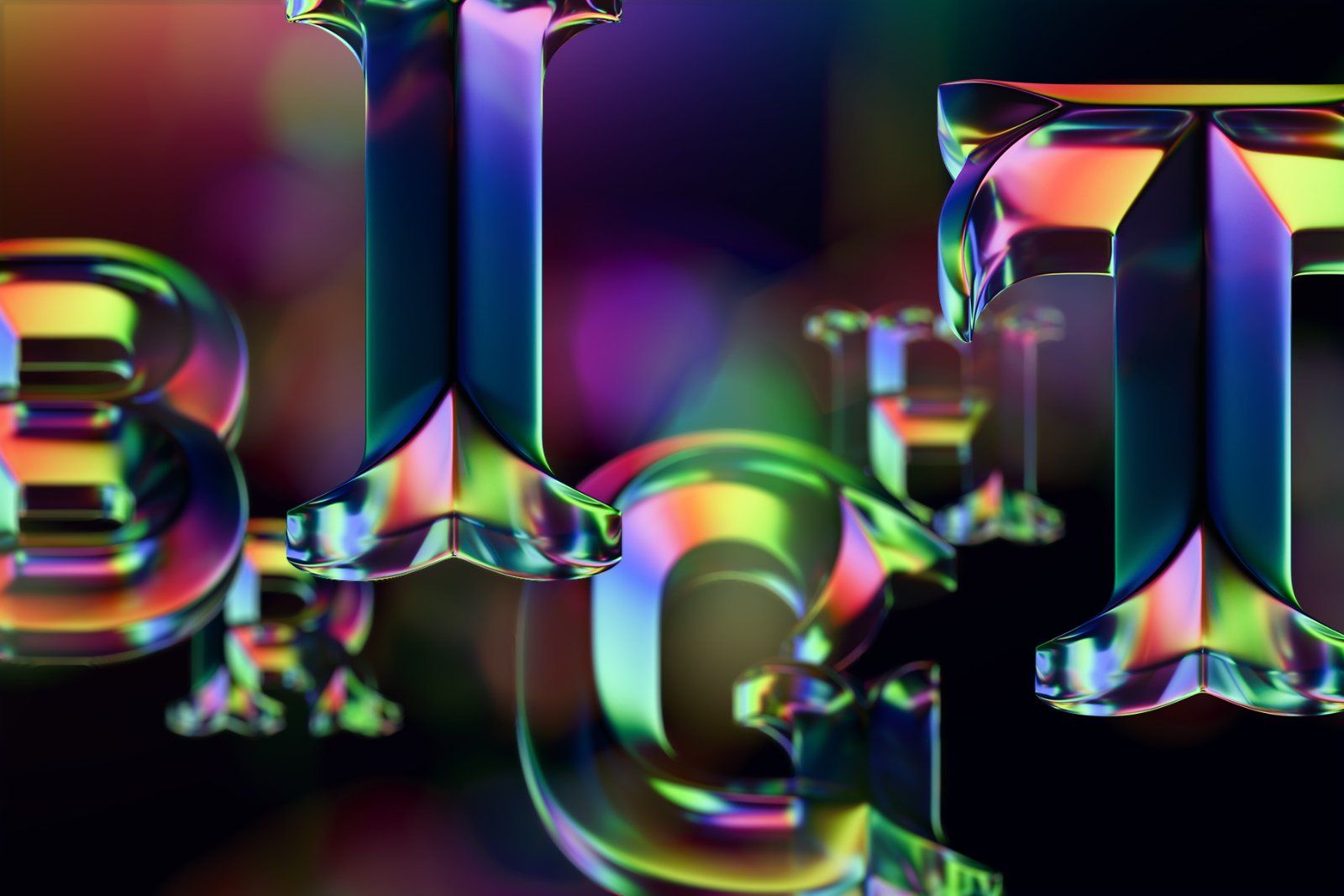 Spectral Halo - Color Bitmap Font — image 3