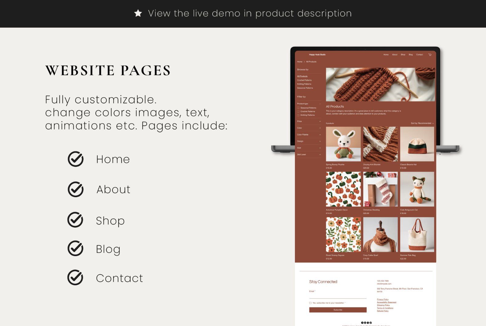 Wix Creative Craft Store