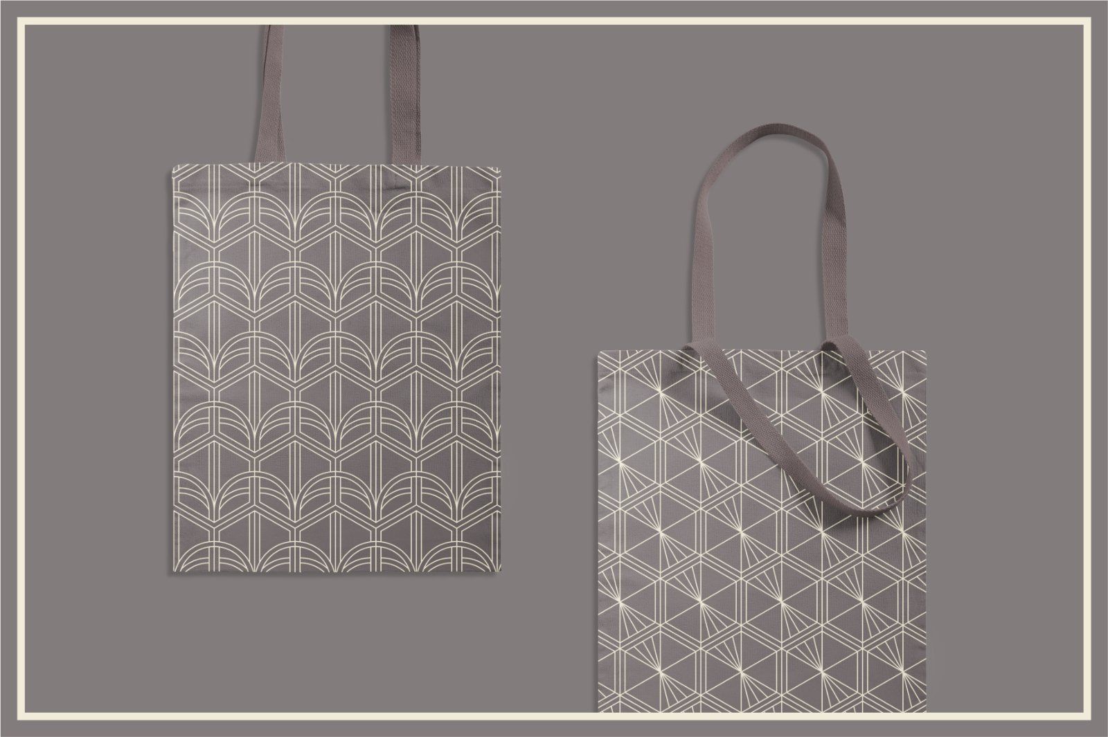 Hexagon Art Deco Seamless Patterns — image 4
