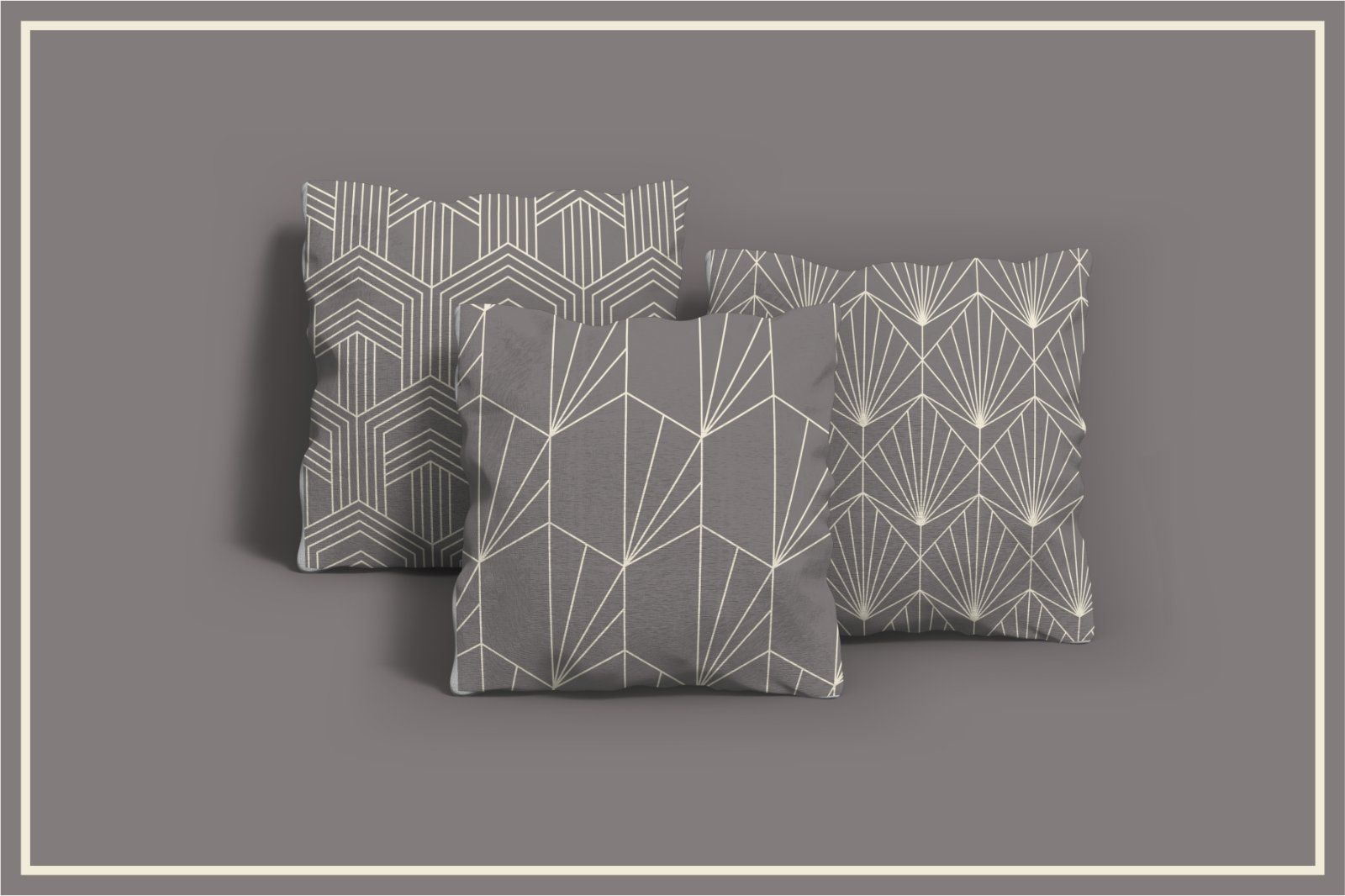 Hexagon Art Deco Seamless Patterns — image 6