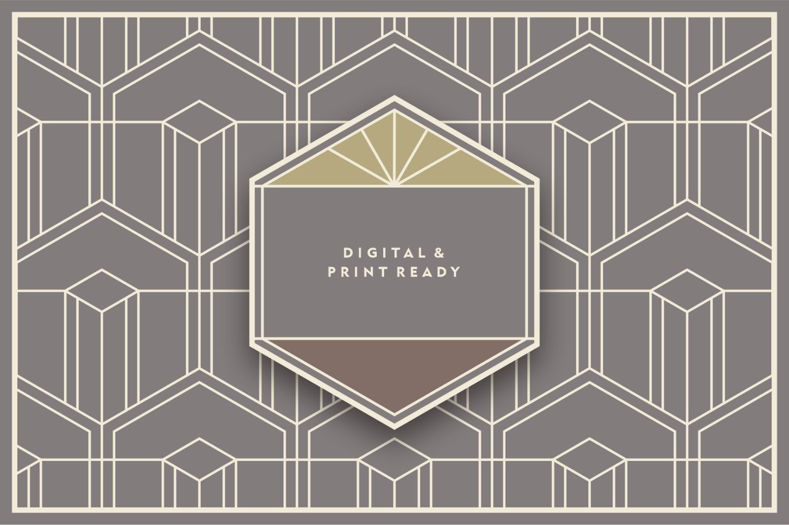 Hexagon Art Deco Seamless Patterns — image 7