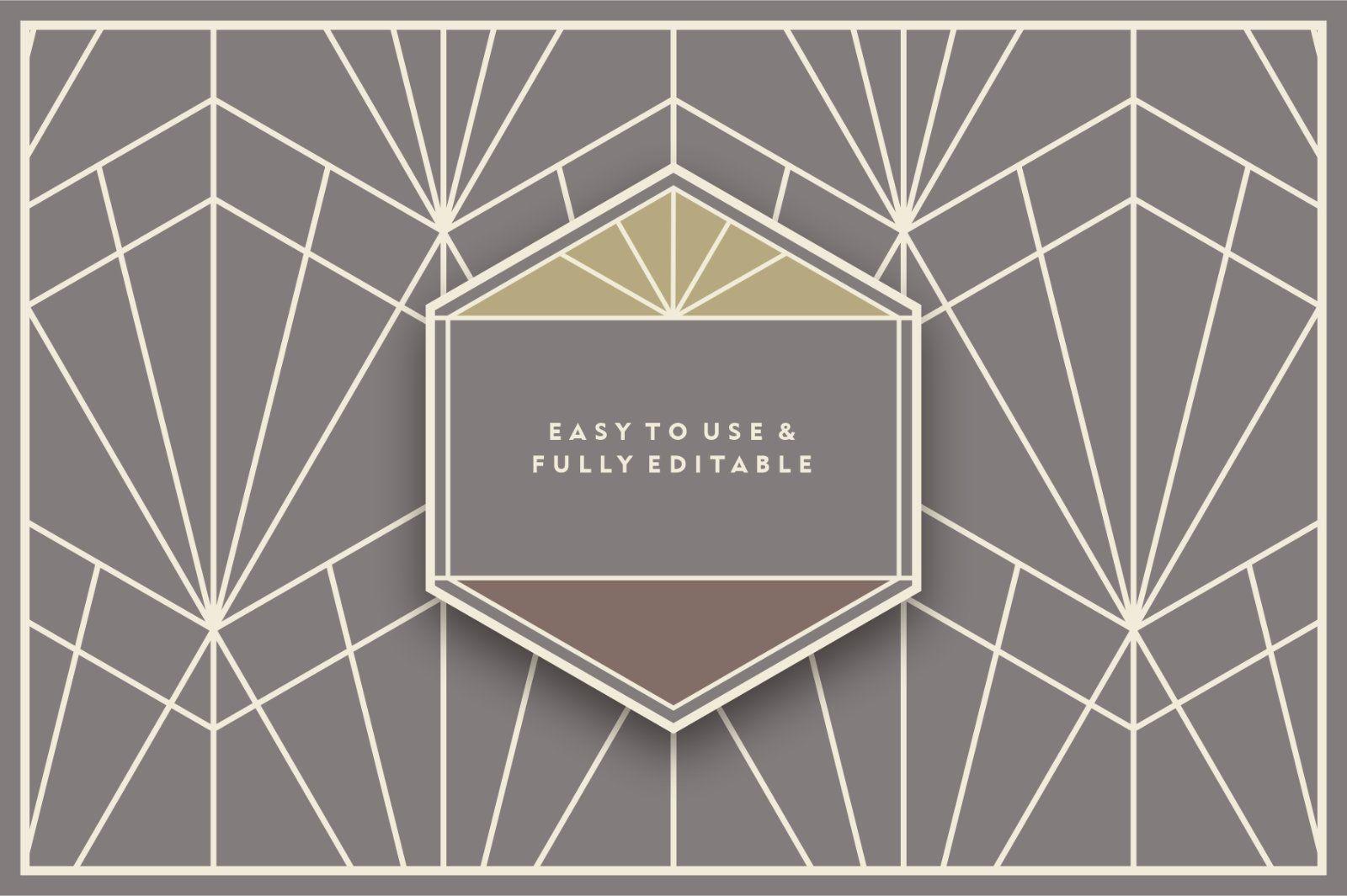 Hexagon Art Deco Seamless Patterns — image 8