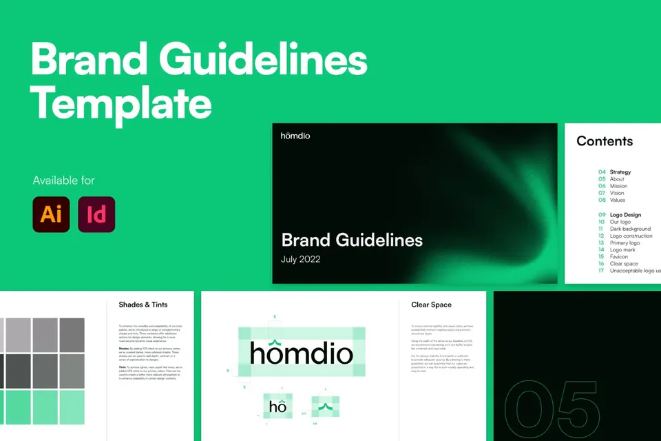 Homdio - Brand Guidelines Template