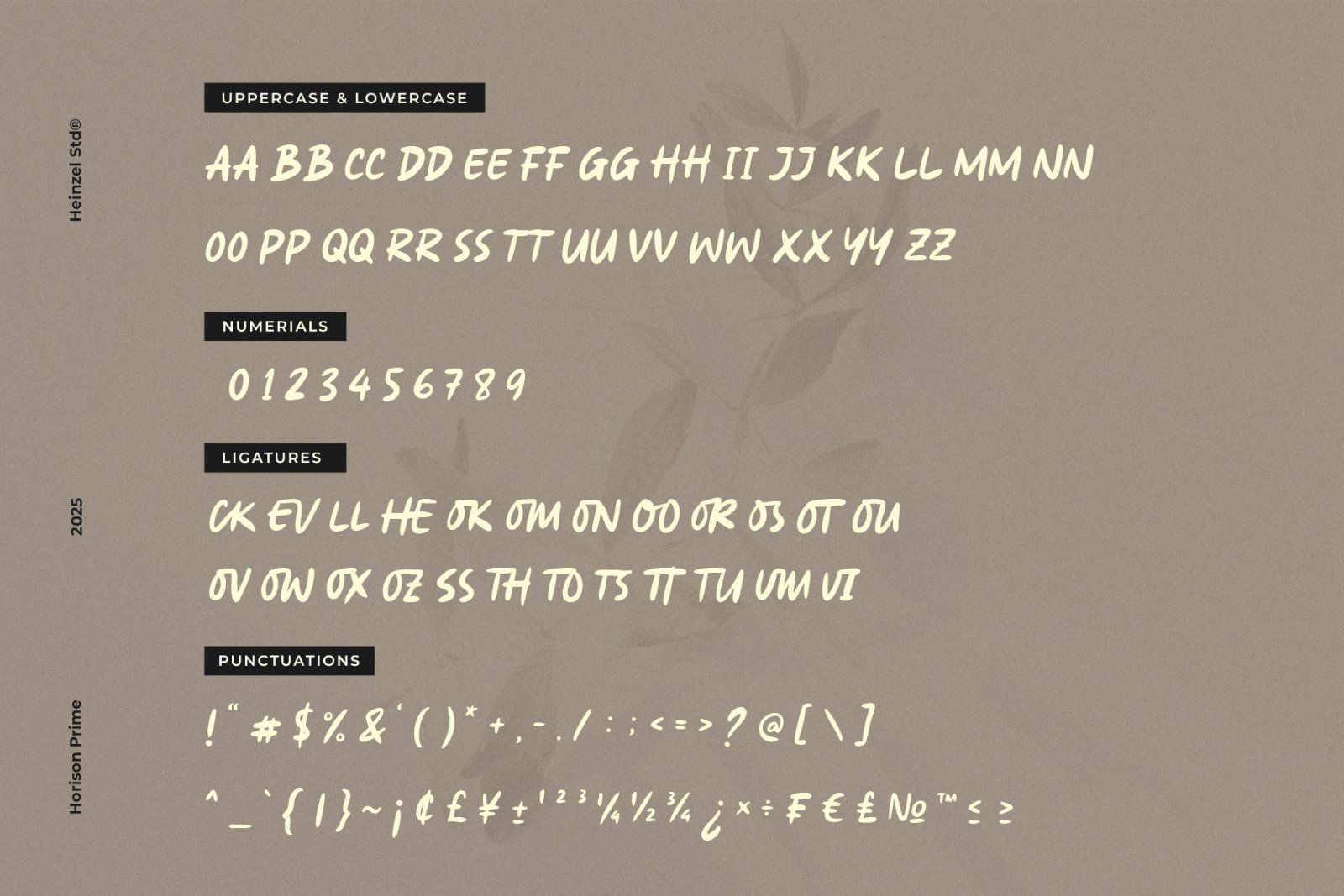 Horison Prime All-Caps Handwritten Brush Font — image 4