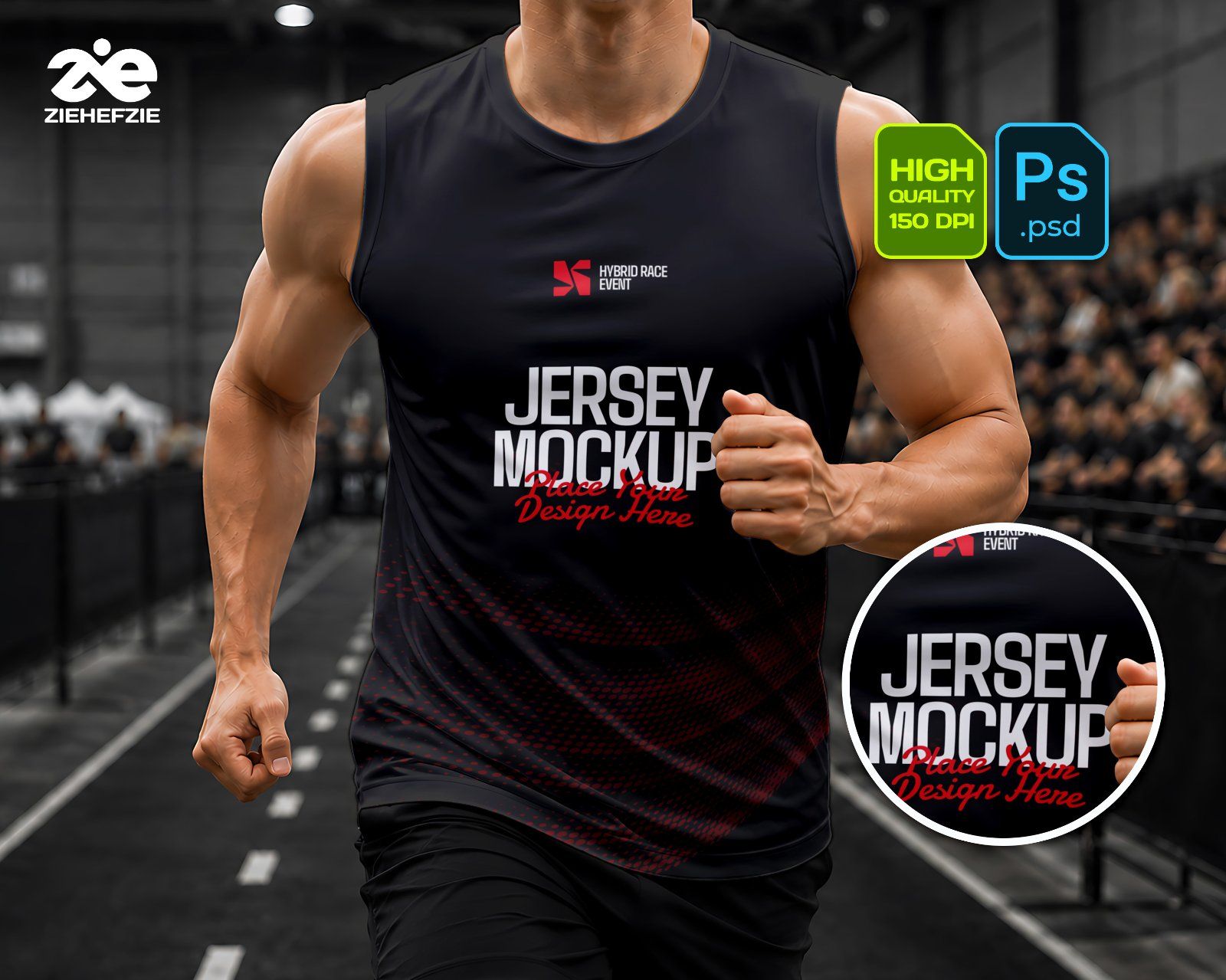 Premium Hybrid Race Event Mockup Bundle – 15 Tactical Sports PSD Scenes for Fitness Racing, Hyrox &