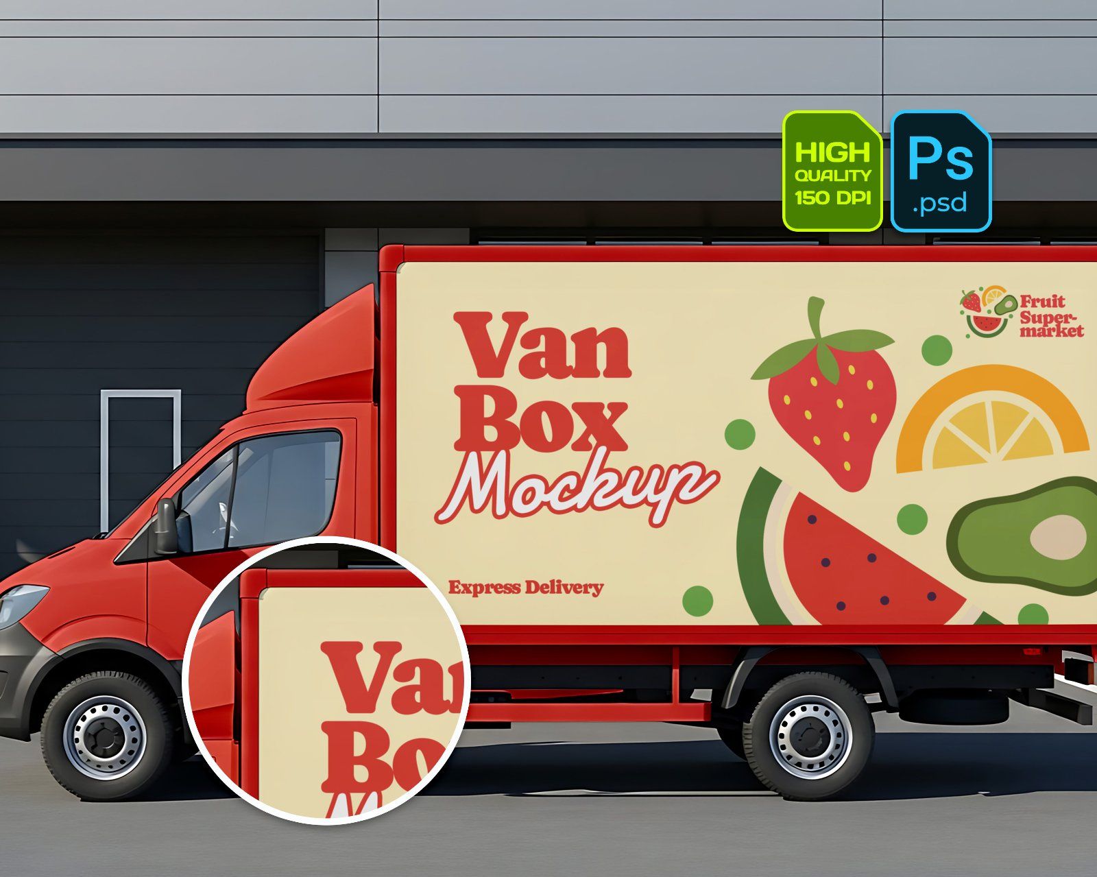 Fruit Market Mockup Kit – Juice Can, Plastic Bag, Price Tag, Cart, Uniform & More