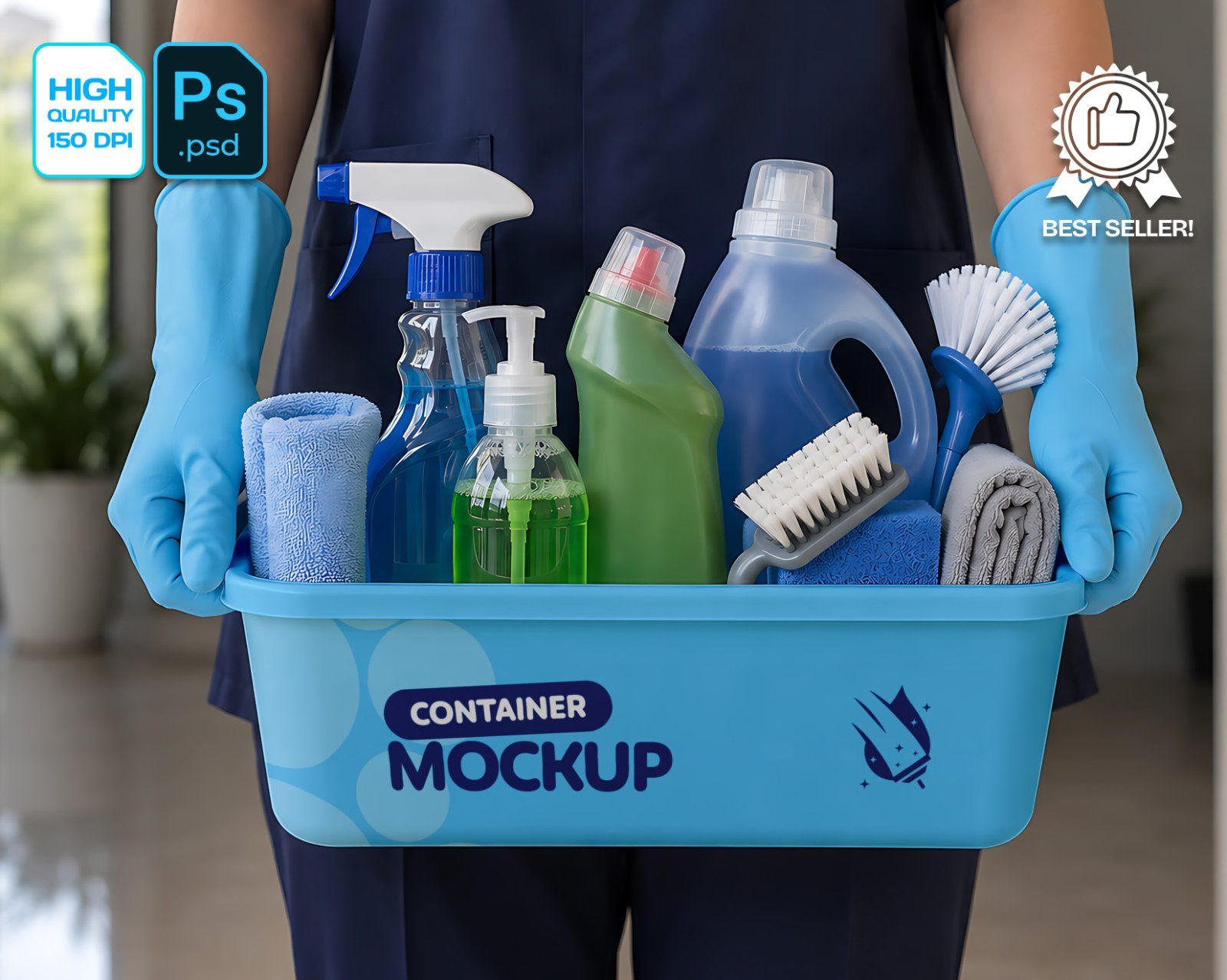 Cleaning Company Branding Mockup Bundle - 15 PSD Templates  Housekeeping & Cleaning Service Brand — image 3