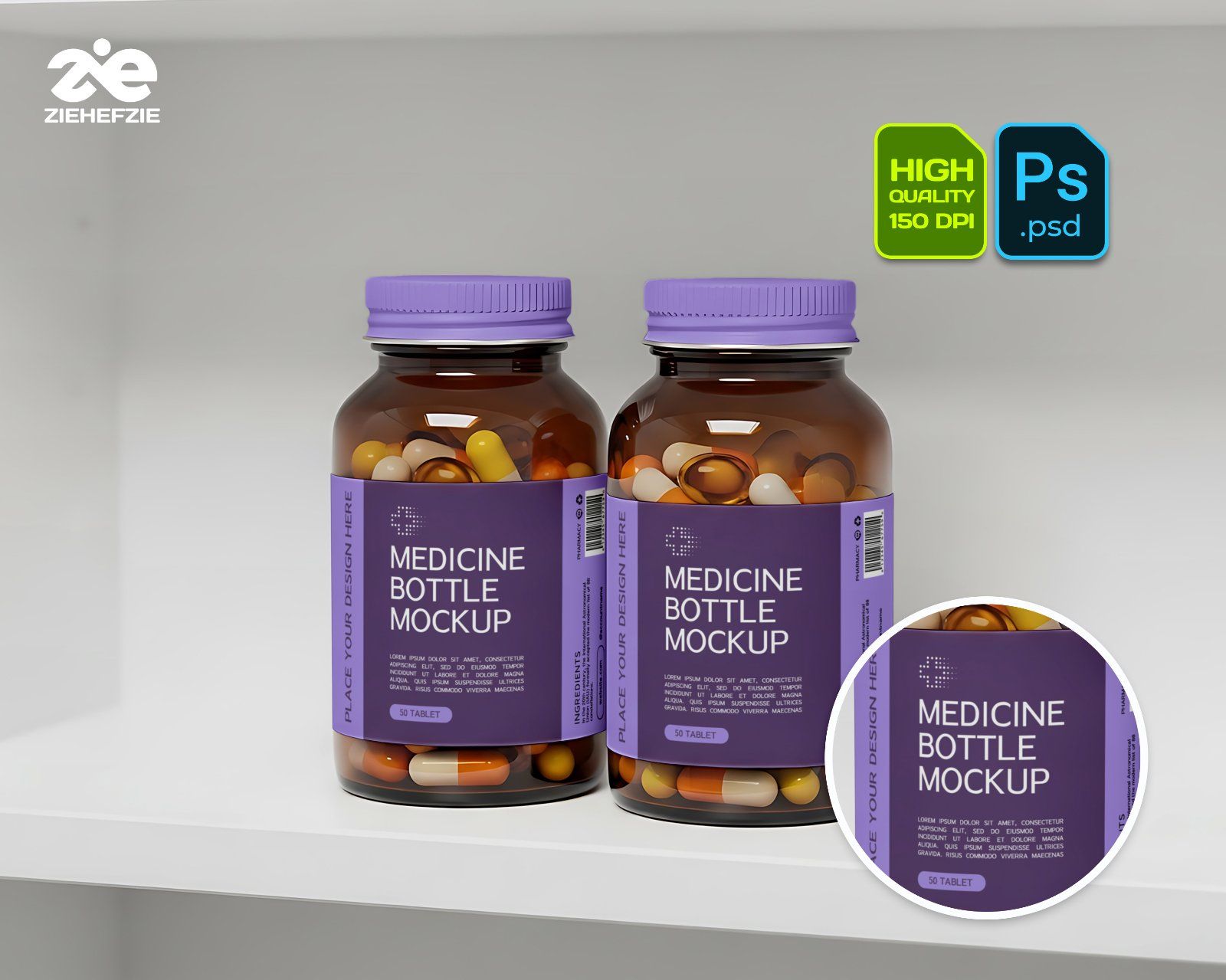 Pharmacy Branding Mockup Bundle Vol. 2 – Medical & Healthcare PSD Mockups